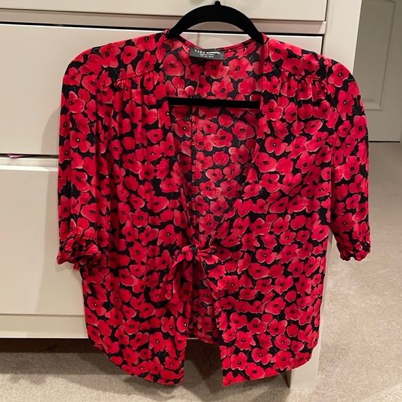 Poppy tie top - Picture 1 of 1